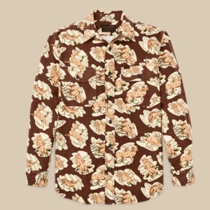 Filson Field Flannel Button Down Shirt (Men' M) Sorrel Horse Wildlife Nature - Picture 1 of 4