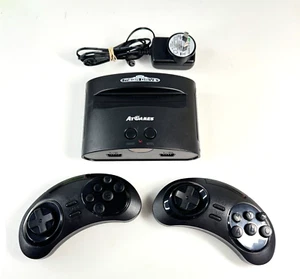 AT Games Sega Mega Drive Classic Game Mini Console Unit With 2x Controllers - Picture 1 of 4