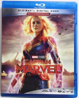 Captain Marvel (Blu-ray,2019) Brie Larson,Samuel L. Jackson,Not a Scratch! - Image 1 of 4