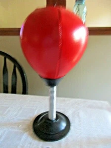 Bolsa de boxeo de succión de alta resistencia Stress Buster de cuero Speedball de perforación de escritorio - Imagen 1 de 5