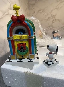 Department 56 PEANUTS JUKE "JUTE" BOX PARTY Set/4 Snoopy Collectibles NEW IN BOX - Picture 1 of 23