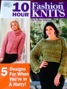 10 FASHION KNITS 5 DESIGNS FOR WOMEN TOPS SWEATERS PATTERNS KNITTING - Picture 1 of 2