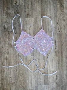 Festival Top weiß Pailletten - Bild 1 von 3