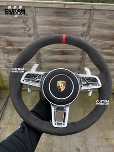 Porsche Custom Steering Wheel Alcantara Red FITS OLDER MODELS – DM First - Picture 1 of 9