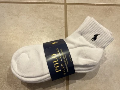 Paquete de 6 pares de calcetines deportivos clásicos Polo Ralph Lauren suela acolchada cuarto Foto 1 de 4
