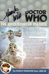 Doctor Who: The Underwater Menace DVD Insert Signed by ANNEKE WILLS - Picture 1 of 1