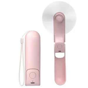 Portable Handheld Fan, Foldable Mini Hand Held Fan, Small Pocket Fan, Battery... - Picture 1 of 8