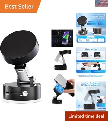 Versatile Magnetic Suction Phone Mount: Adjustable & Lightweight for Travelers - Image 1 of 4