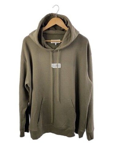Maison Margiela felpa con cappuccio XL cotone BEG SH0GU0018