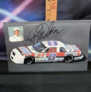 Vtg 1991 Rick Wilson NASCAR Autographed OVERSIZED postcard 6x9 Snickers #8 90s  - Picture 1 of 4