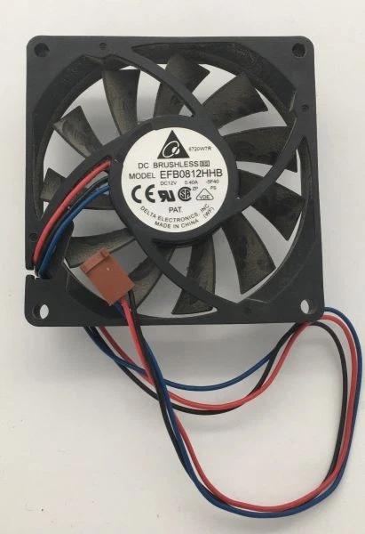 Ventilador, dc sin escobillas efb0812hhb dc12v 0.40a, 6720w7r, 3 hilos, 80x15mm Foto 1 de 1