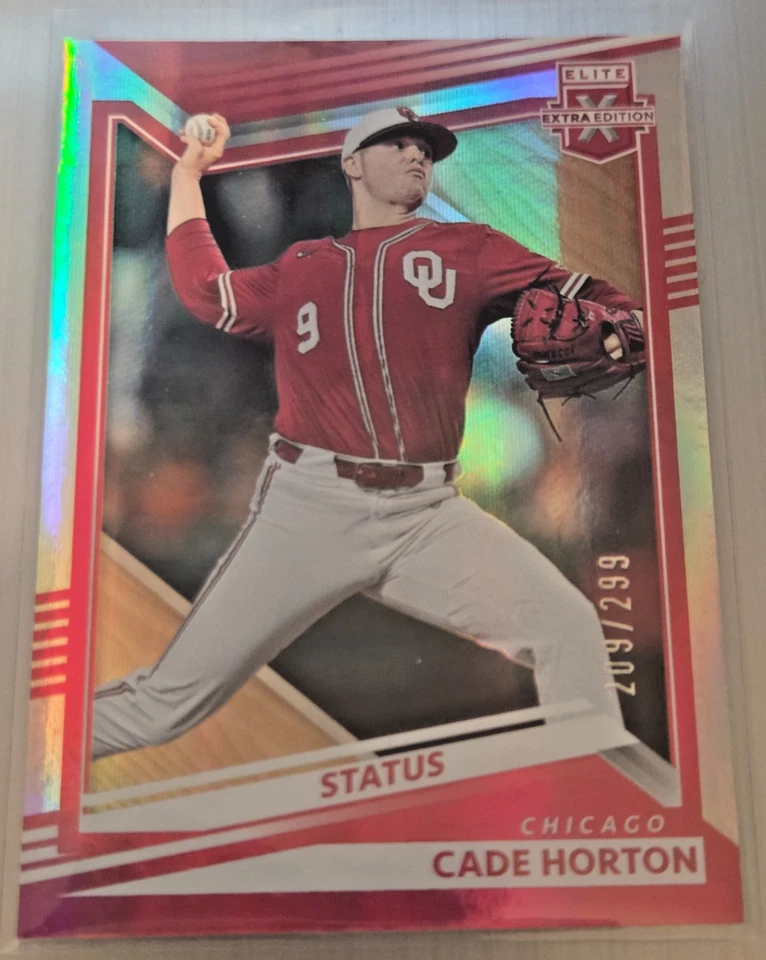 Cade Horton 2022 Panini Elite Extra Edition Status # 7 (#d 209/299) - Image 1 of 1