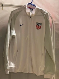 Nike N98 Team USA Fútbol Hombre’s Blanco Cremallera Completa Chaqueta de Pista, Talla XXL - Imagen 1 de 6
