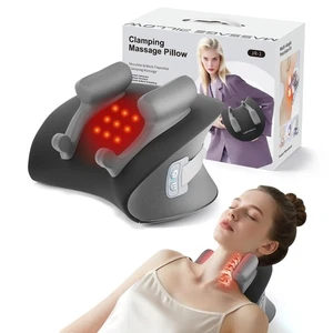 Shiatsu Nackenmassagegerät mit Wärme, Elektrisches Tiefengewebe Kneten Massagekissen... - Bild 1 von 7