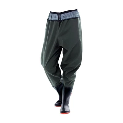 Pantaloni da pesca in PVC con stivaletti per la pesca a mosca all'aperto in - Immagine 1 di 4