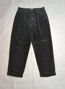 Pantalones de pana de peso pesado 32x30 plisados Y2K Grandpacore edición natural de colección para hombre - Imagen 1 de 9