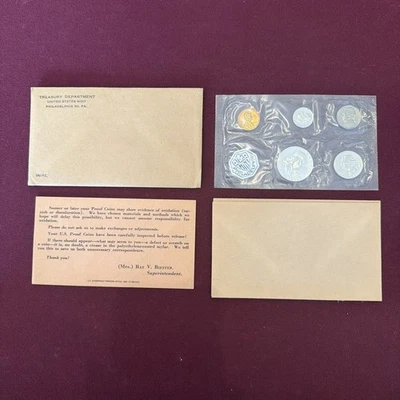 1961 Silver Proof U.S. Mint Set w/OGP & Cello Sealed Coins. - Image 1 of 4