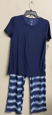 Novo com etiqueta Sonoma Goods For Life feminino 3 peças. Conjunto de pijama top, calças, shorts - Imagem 1 de 4