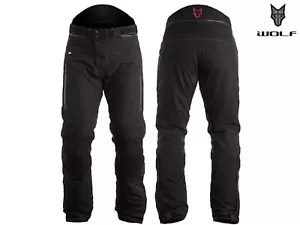 Wolf Titanium Outlast CE Textile Motorcycle Trousers Black Waterproof Jeans - Picture 1 of 6