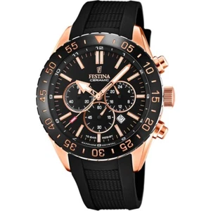 Reloj Festina Deporte F20516/2 Ceramic Cronógrafo negro y oro rosa - Imagen 1 de 1