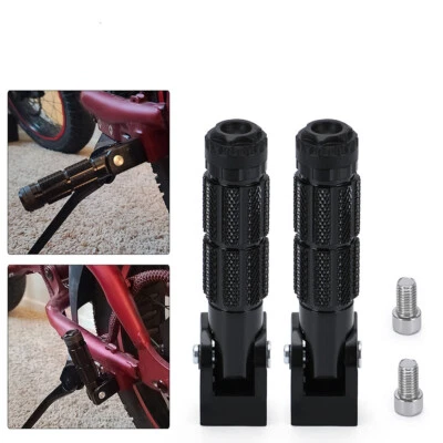 2PCS 8mm Folding Foot Pegs Bike Rider Racing Pedals Pegs Footrest For Motorcycle Foto 1 de 4
