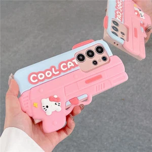 Funda protectora pistola gato juguete dibujos animados para Samsung Galaxy S22+ S23 S24 S25 Ultra - Imagen 1 de 43