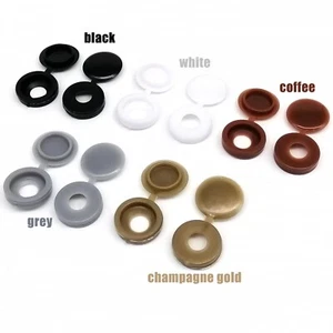 100pcs Plastic Tapping Screw Bolt Nail Decor Cap Protective Cover Hide Foldable - Picture 1 of 12