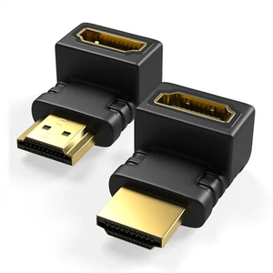 Wtyczka kątowa HDMI 90° i 270° kątowe złącze kablowe adapter kątowy HD 4K UHD - Zdjęcie 1 z 8
