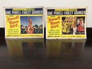 Lot of 2 Small Town Girl Lobby Movie Card Ann Miller 1953 - Bild 1 von 4