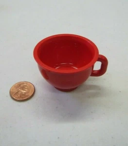 Lego Duplo RED TEA CUP MUG DISH for Doll House Village Piece Part Vintage - Picture 1 of 3
