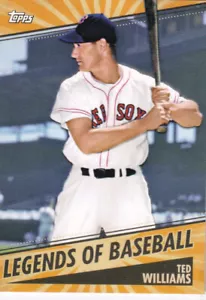 2021 Topps Opening Day Legends of Baseball Ted Williams card #LOB-14. nrmt-mt - Picture 1 of 1