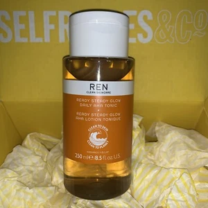 REN Clean Skincare Ready Steady Glow Daily AHA Tonic 250 ml NEW & SEALED RRP £28 - Picture 1 of 2