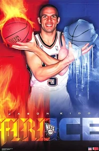 -Sealed- 2002 -JASON KIDD- STARLINE 3099 New Jersey Nets NBA Basketball Poster - Picture 1 of 2