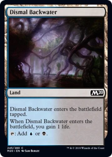 Dismal Backwater ~ Near Mint Core Set 2020 M20 MTG Magic UltimateMTG Land Card - Image 1 of 1