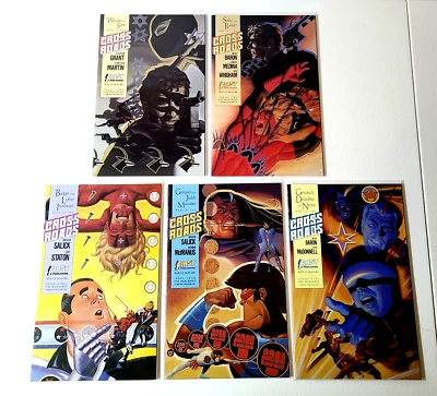 CROSSROADS (First Publishing, 1988) Comic Books COMPLETE SET 1-5 Whisper & Sable - Image 1 of 4