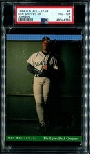 PSA 8 NM MINT 1994 UPPER DECK ALL-STAR JUMBOS KEN GRIFFEY JR. #1 MARINERS 44365