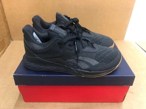 Reebok Men's Size 7.5 Nano X Black Gum Training/Running Shoes Sneakers - Picture 1 of 10