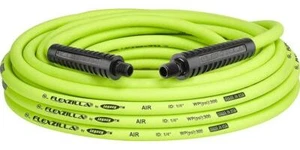 Flexible Air Hose 1/4 In x 50 Ft MNPT Fittings Heavy Duty Hybrid Polymer NEW - Picture 1 of 12
