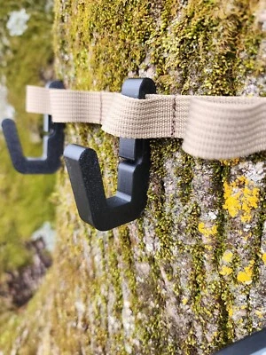 Saddle Hunting Set of 3 Gear Hangers Molle Clips Tethrd Cruzr Trophyline Hawk - Image 1 of 2