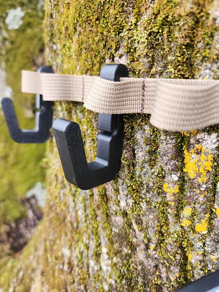 Saddle Hunting Set of 3 Gear Hangers Molle Clips Tethrd Cruzr Trophyline Hawk - Image 1 of 2