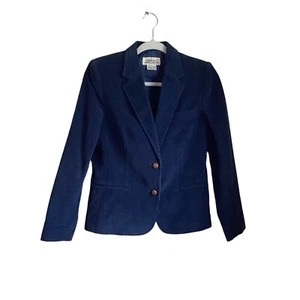 Goudchaux Maison Blanche Women’s Navy Corduroy Blazer. Size 11 - Picture 1 of 4
