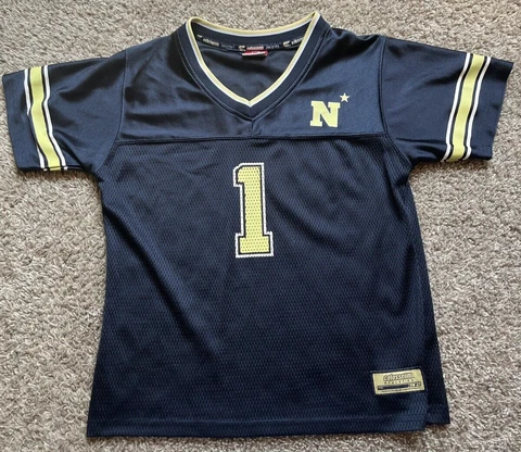 Navy Midshipmen Colosseum Football Jersey YOUTH Size L Cover