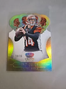 2013 Crown Royale Football Holo troquelado Crown Sp #8 Andy Dalton #'D 19/25 - Imagen 1 de 2