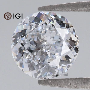2.06 CT IGI Certified Round Shape Diamond White -F Color VS2 Clarity Lab Diamond - Picture 1 of 10