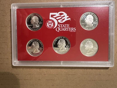 2005 S US Mint Silver Proof Set Containing 5 Silver $.25 In Original Govt. Pkg. - Image 1 of 4
