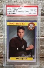 1992 Front Row Draft Pick Derek Jeter Purple Promo Rookie Card PSA 10 GEM MINT!