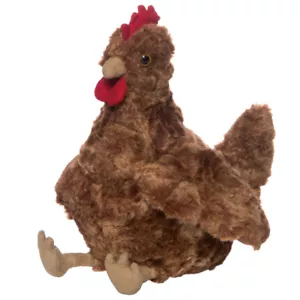 NEW PLUSH SOFT TOY Manhattan 155360 Megg Plush Brown Chicken Chook Hen 25cm - Picture 1 of 3