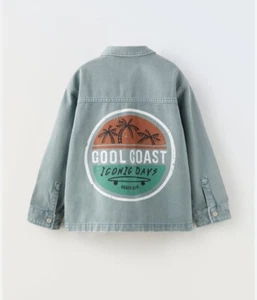 Zara Kids Oversized Button Down Denim Shirt / Jean Jacket NWT 13-14 Years - Picture 1 of 5