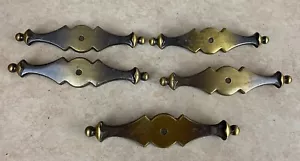 5 Piastre di supporto vintage Amerock 1978 CAN 857-1 ottone per cassetti porta estraibili USATE - Foto 1 di 5