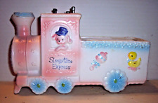 Napcoware Baby Shower Infant Planter Sleepytime Express Musical Train 60's Exc C